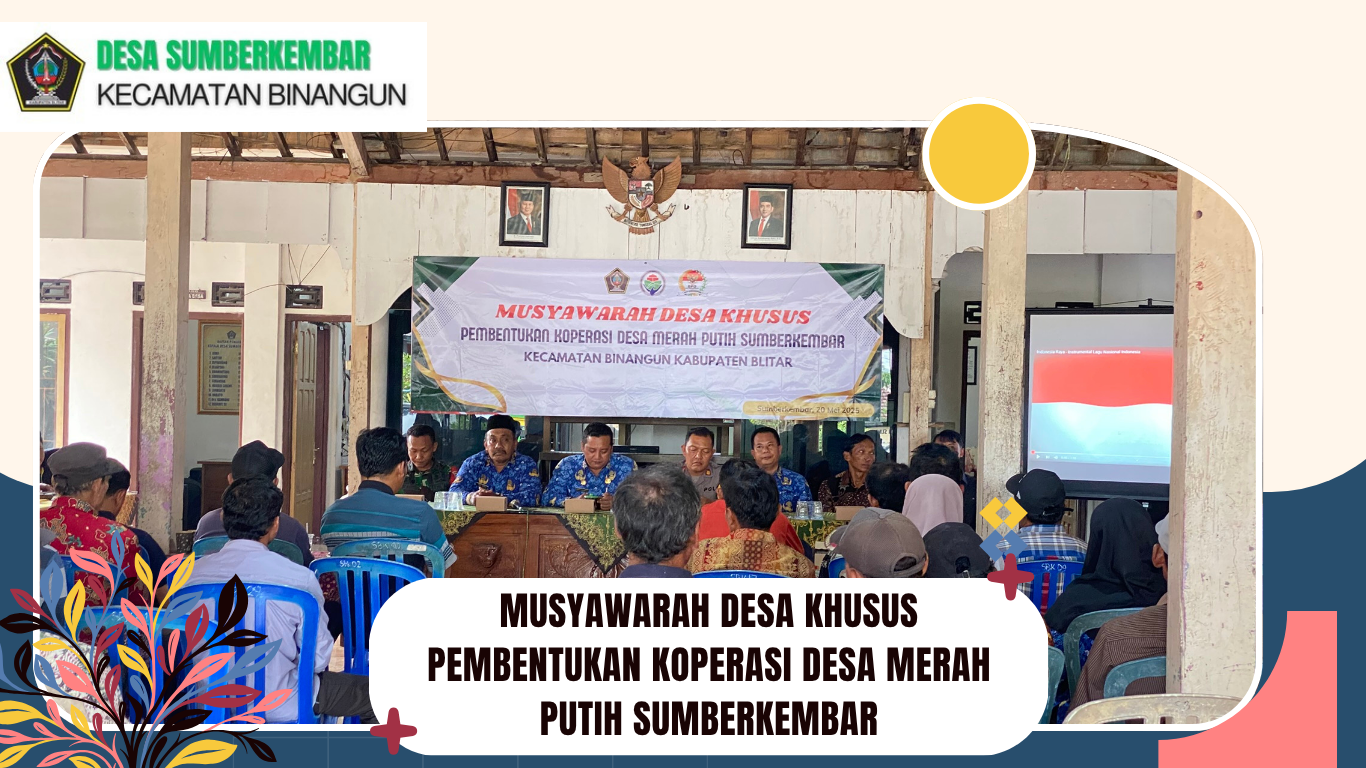 MUSYAWARAH DESA KHUSUS PEMBENTUKAN KOPERASI DESA MERAH PUTIH MUSYAWARAH DESA KHUSUS PEMBENTUKAN KOPERASI DESA MERAH PUTIH